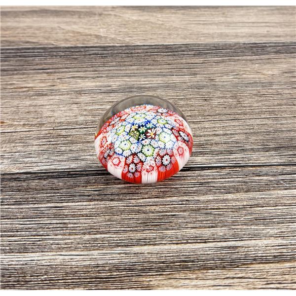 Murano Art Glass Millefiori Paperweight