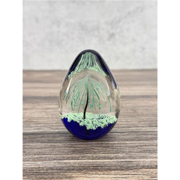 Hand Blown Art Glass Paperweight
