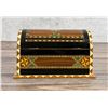 Image 3 : Wood Inlaid Jewelry Box Treasure Chest