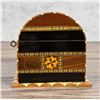 Image 4 : Wood Inlaid Jewelry Box Treasure Chest
