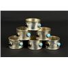 Image 3 : Brass Glass Marble Napkin Rings