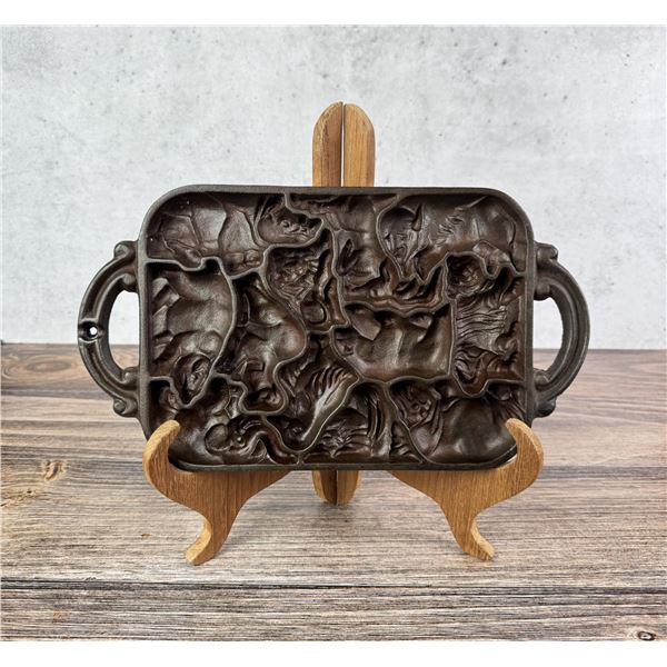 John Wright Cast Iron Animal Puzzle Mold