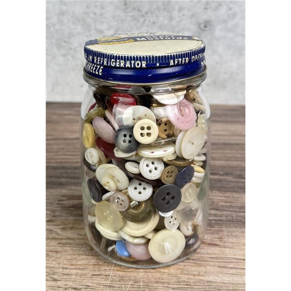 Jar Of Vintage Buttons