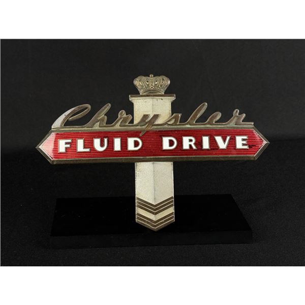 1941 Chrysler Windsor Saratoga Trunk Emblem