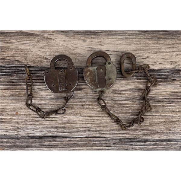 Pair Of Railroad Switch Locks