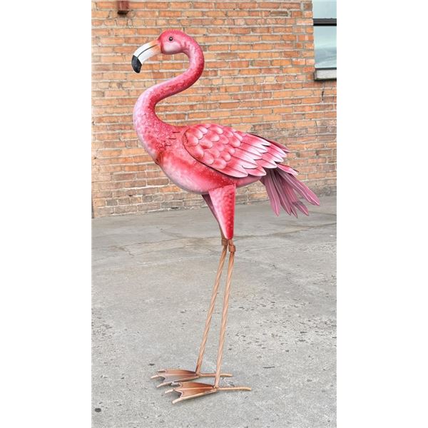 Decorative Tin Metal Garden Flamingo