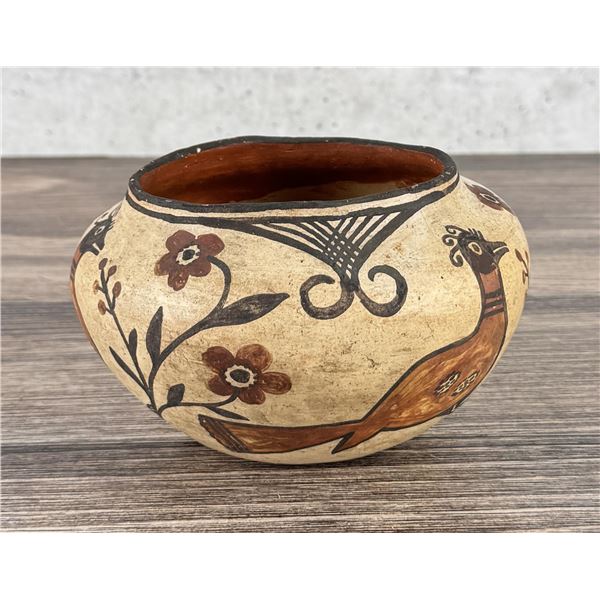 Historic Isleta Pueblo Pottery Bird Jar
