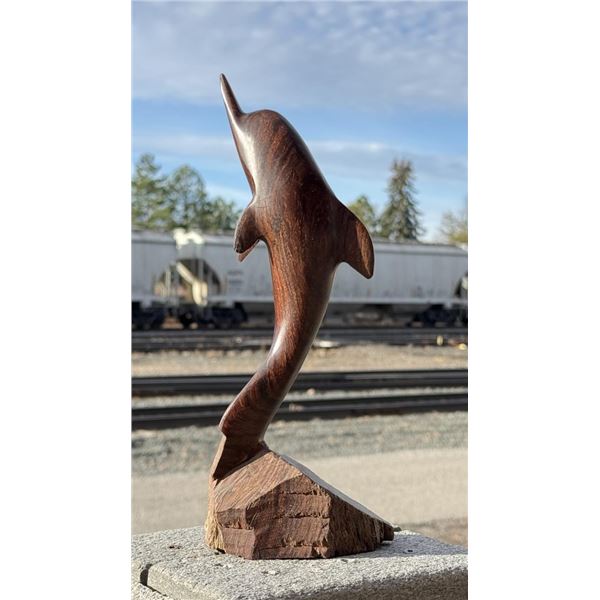 Mexican Ironwood Dolphin Carving
