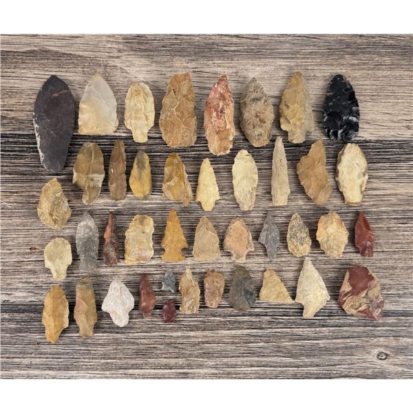 Ancient Native American Indian Arrowheads Points