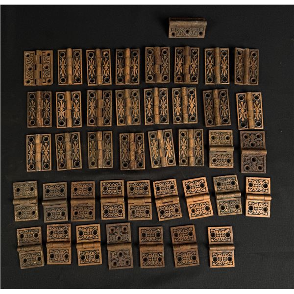 Large Group Of Antique Eastlake Shutter Hinges