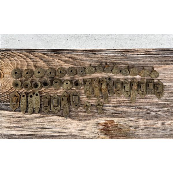 Group Of Eastlake Knobs & Window Drop Latches