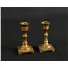 Image 1 : Antique Miniature Solid Brass Candlesticks
