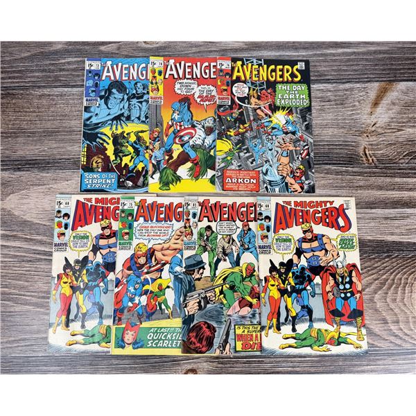 Group Of Avengers Silver Age Comic Books
