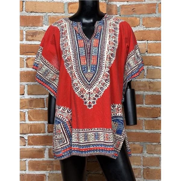Mid Century Hippie Dashiki Blouse