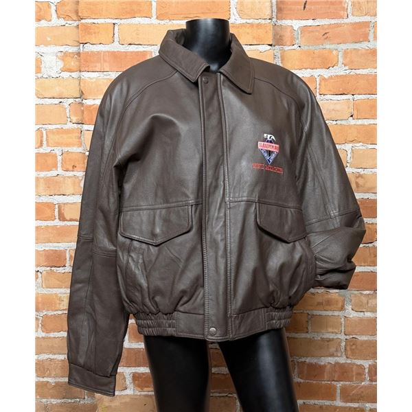 Handyman Leather Bomber Jacket
