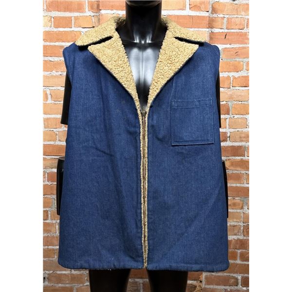 Vintage Denim Sherpa Vest