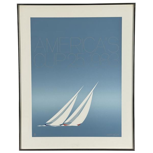 1983 America's Cup 25 Serigraph Poster