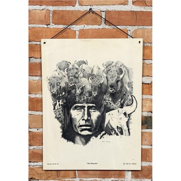 B.J. Williams The Phantom Montana Marble Plaque