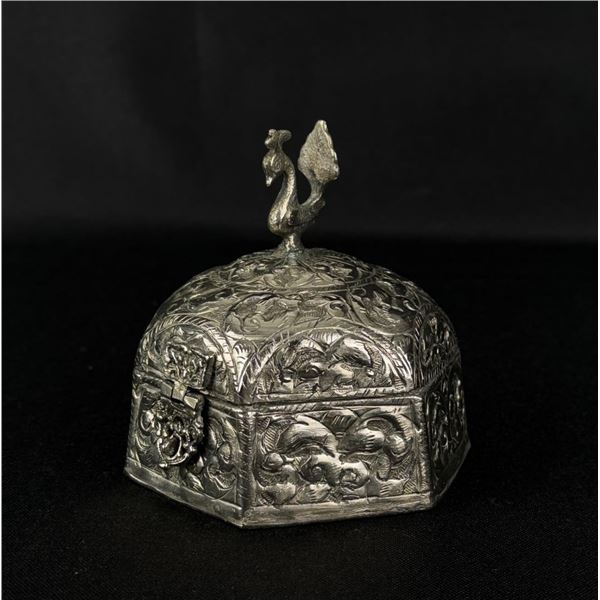 Colonial India Silverplate Jewelry Box