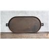 Image 1 : Antique No 8P Cast Iron Oval Griddle