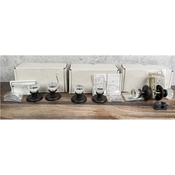 Emtek Astoria Crystal Door Knob Sets