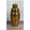 Image 1 : Mid Century Milled Brass Cocktail Shaker