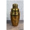 Image 2 : Mid Century Milled Brass Cocktail Shaker