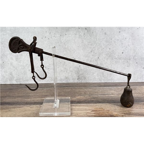 Antique Cast Iron Steelyard Hanging Scale