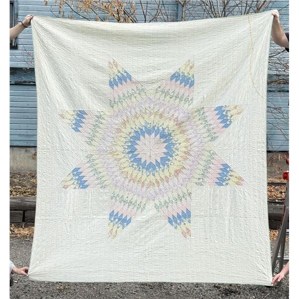 Antique Lydia Ann Spangler Cherokee Indian Quilt