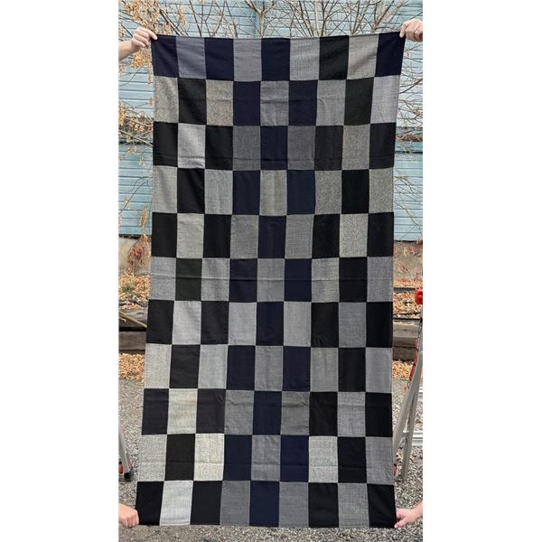 Antique Checkerboard Farmhouse Quilt