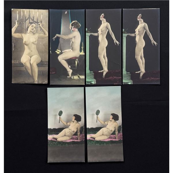 Art Deco French Nude Hand Tinted Photos