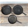 Image 3 : Collection of Cast Iron Skillets Frying Pans
