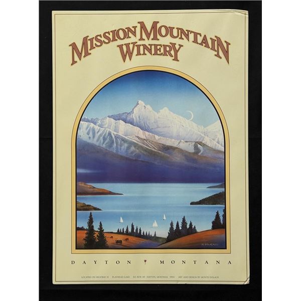Monte Dolack Mission Mountain Winery Print