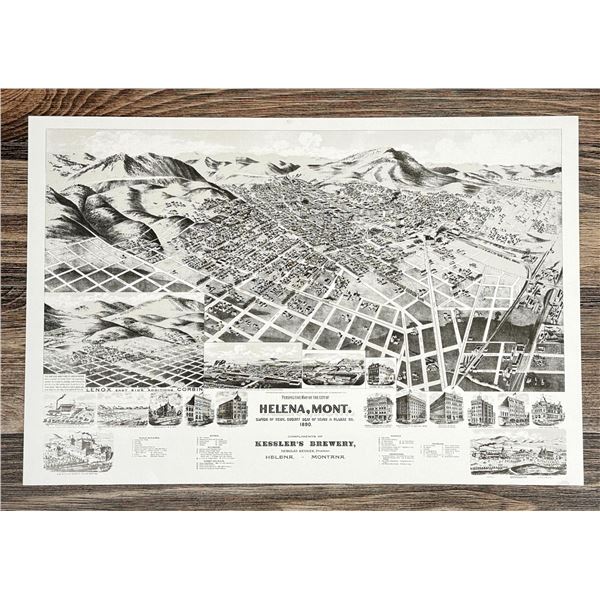 Helena Montana Kessler's Brewery Perspective Map