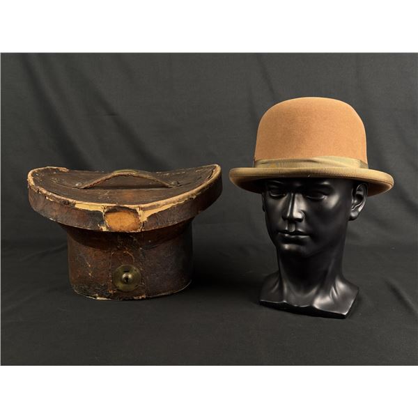 Pedigreed Thoroughbred Moleskin Bowler Hat