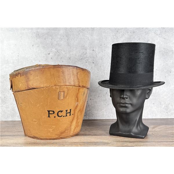 Antique Rosenbaum Beaver Felt Top Hat