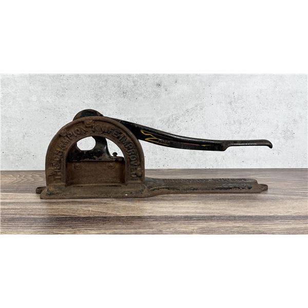 Cast Iron Champion Knife Plug Cut Tobacco Cutter