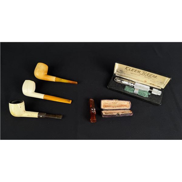 Collection of Estate Tobacco Smoking Pipes