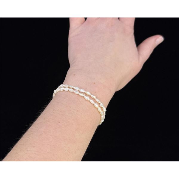 14k Gold Freshwater Pearl Bracelet