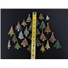 Image 5 : Costume Jewelry Christmas Tree Rhinestone Brooches