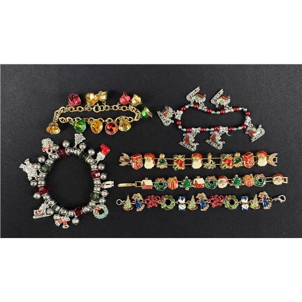 Costume Jewelry Christmas Bracelets