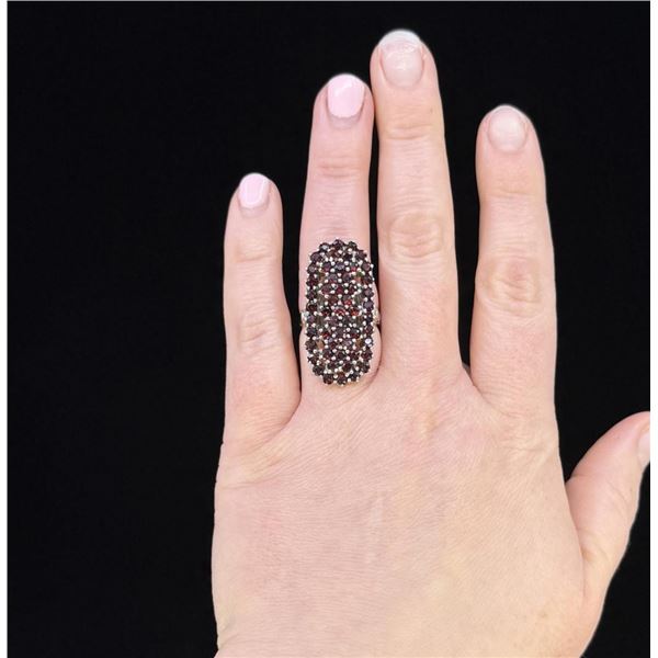 Sterling Silver Garnet Ring