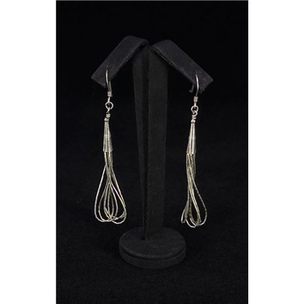 Navajo Liquid Sterling Silver Earrings