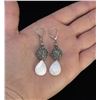 Image 2 : Sterling Silver Mother of Pearl Earrings