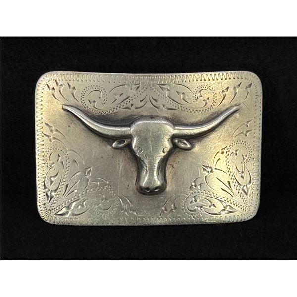 Texas Longhorn Cowboy Belt Buckle