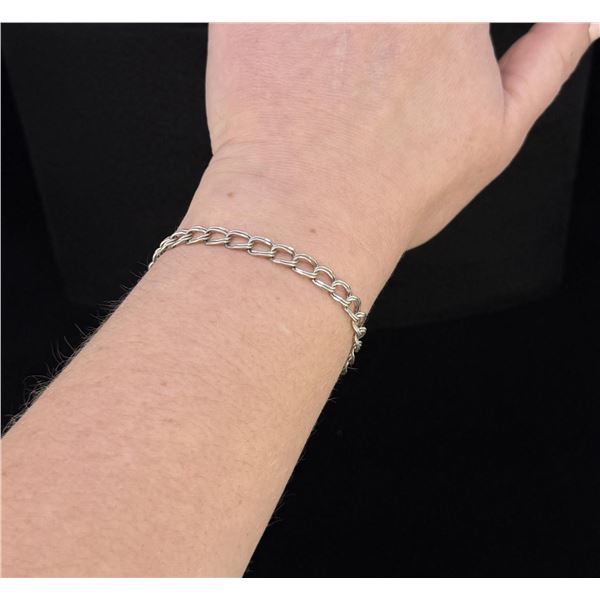 Sterling Silver Charm Link Bracelet