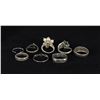 Image 2 : Collection of Sterling Silver Rings