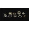 Image 1 : Collection of Sterling Silver Rings