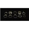 Image 2 : Collection of Sterling Silver Rings
