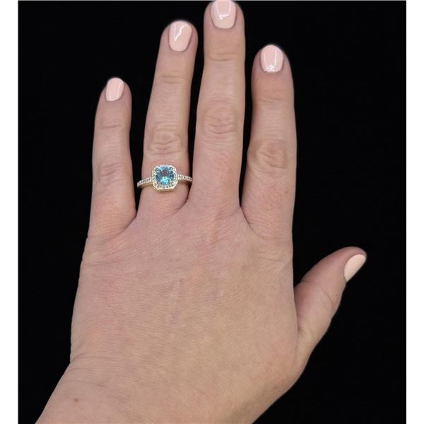 Sterling Silver Blue Topaz Ring